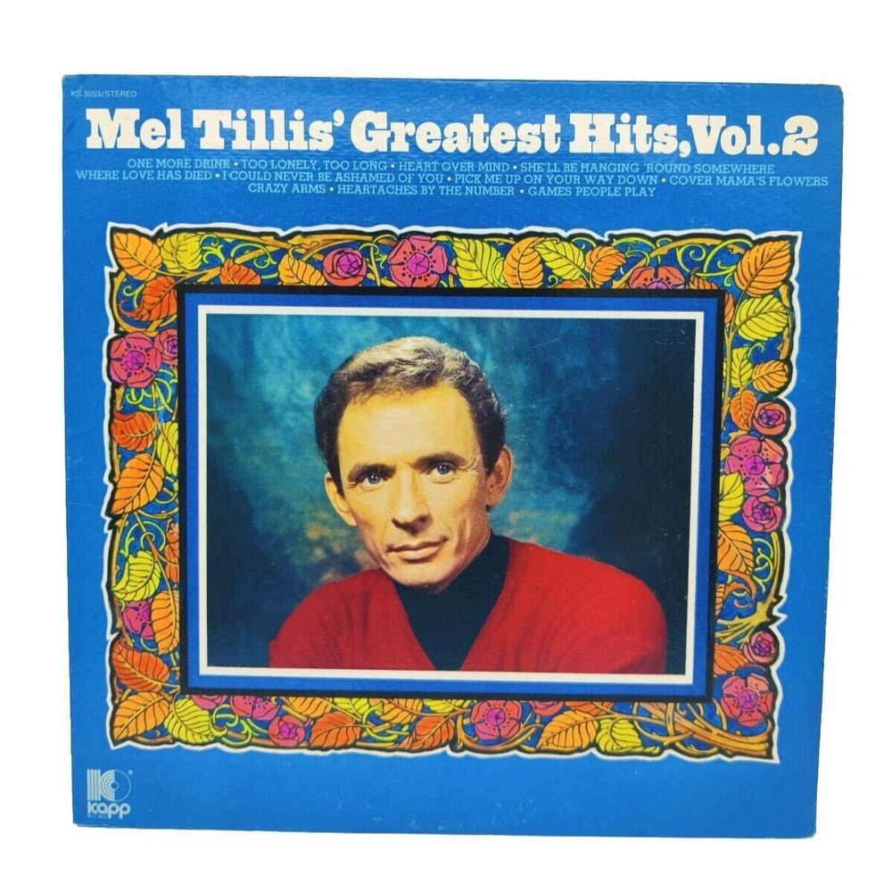 Vintage Mel Tillis Greatest Hits Vol 2 LP Record Condition Vinyl Album SPC-3741